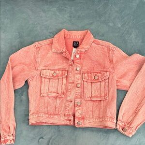 GAP Cropped Utility Denim Jacket with matching jeans